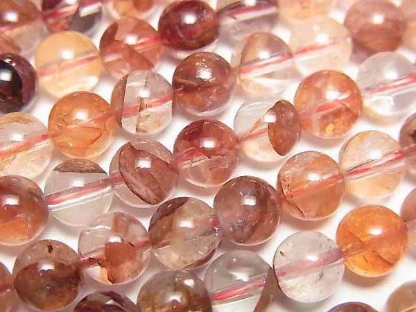 [Video] Red Hematite Quartz AAA Round 6.5mm 1strand beads (aprx.15inch/37cm)