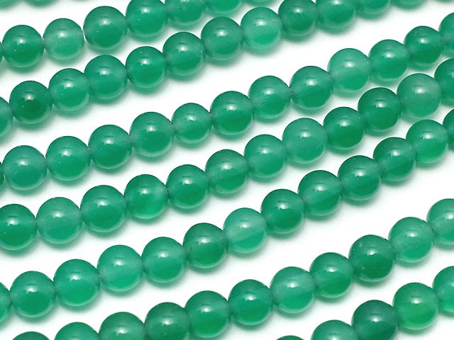 Green Onyx AAA Round 4mm 1strand beads (aprx.15inch/36cm)