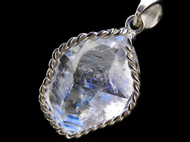 [Video][One of a kind] NYHerkimer Diamond Pendant Silver925 NO.3