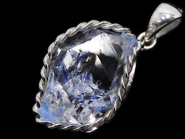 [Video][One of a kind] NYHerkimer Diamond Pendant Silver925 NO.4