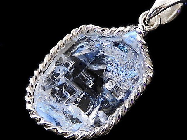 [Video][One of a kind] NYHerkimer Diamond Pendant Silver925 NO.8