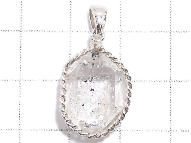 [Video][One of a kind] NYHerkimer Diamond Pendant Silver925 NO.9