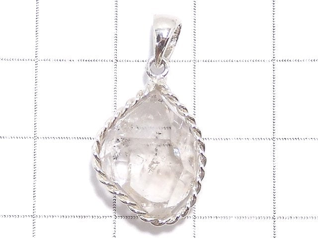 [Video][One of a kind] NYHerkimer Diamond Pendant Silver925 NO.12