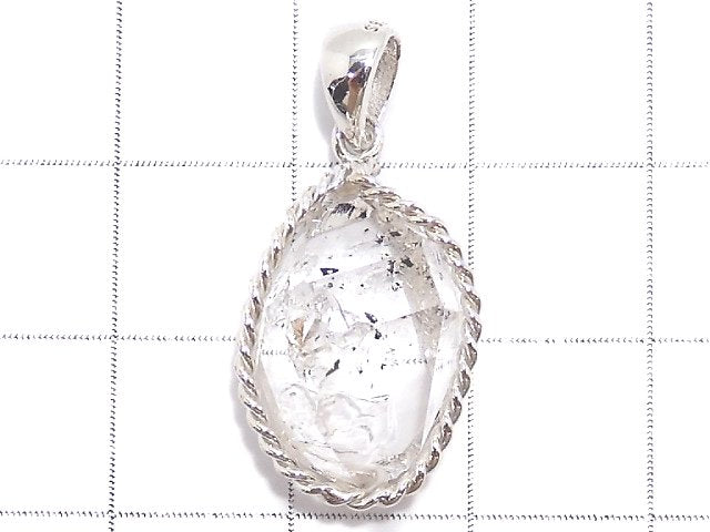 [Video][One of a kind] NYHerkimer Diamond Pendant Silver925 NO.14