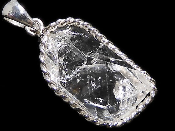 [Video][One of a kind] NYHerkimer Diamond Pendant Silver925 NO.16