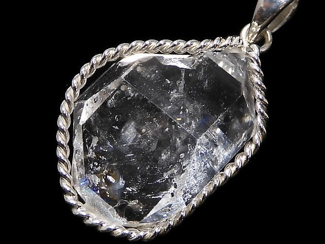 [Video][One of a kind] NYHerkimer Diamond Pendant Silver925 NO.18