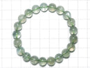 [Video][One of a kind] High Quality Green Sunstone Round 8.5mm Bracelet NO.30