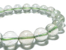 [Video][One of a kind] High Quality Green Sunstone Round 9.5mm Bracelet NO.33