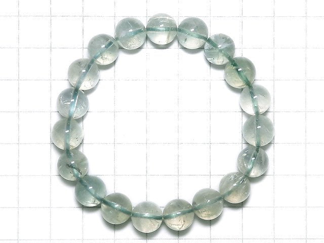 [Video][One of a kind] High Quality Green Sunstone Round 9.5mm Bracelet NO.34