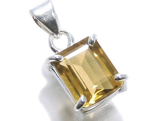 [Video][One of a kind] High Quality Beer Crystal Quartz AAA Pendant Silver925 NO.22