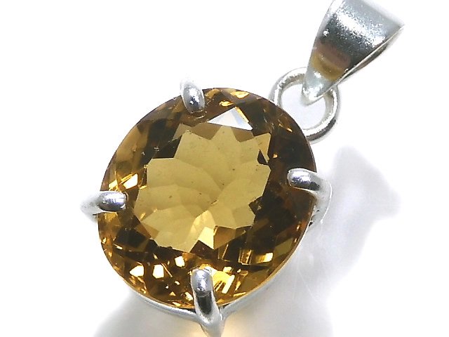 [Video][One of a kind] High Quality Beer Crystal Quartz AAA Pendant Silver925 NO.24