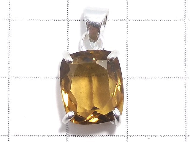 [Video][One of a kind] High Quality Beer Crystal Quartz AAA Pendant Silver925 NO.26