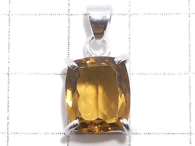 [Video][One of a kind] High Quality Beer Crystal Quartz AAA Pendant Silver925 NO.27