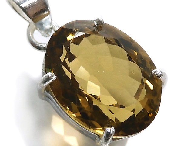 [Video][One of a kind] High Quality Beer Crystal Quartz AAA Pendant Silver925 NO.30