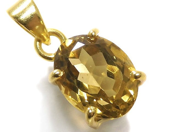 [Video][One of a kind] High Quality Beer Crystal Quartz AAA Pendant 18KGP NO.32