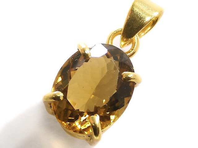 [Video][One of a kind] High Quality Beer Crystal Quartz AAA Pendant 18KGP NO.33