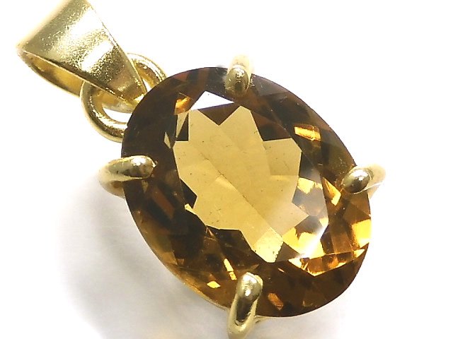 [Video][One of a kind] High Quality Beer Crystal Quartz AAA Pendant 18KGP NO.35