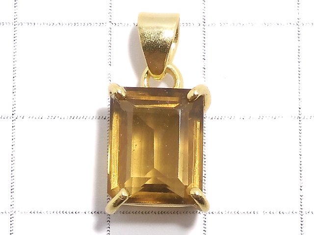 [Video][One of a kind] High Quality Beer Crystal Quartz AAA Pendant 18KGP NO.38