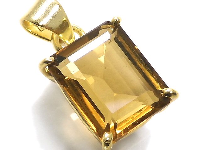 [Video][One of a kind] High Quality Beer Crystal Quartz AAA Pendant 18KGP NO.39