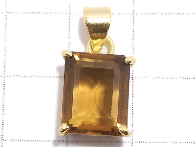 [Video][One of a kind] High Quality Beer Crystal Quartz AAA Pendant 18KGP NO.39