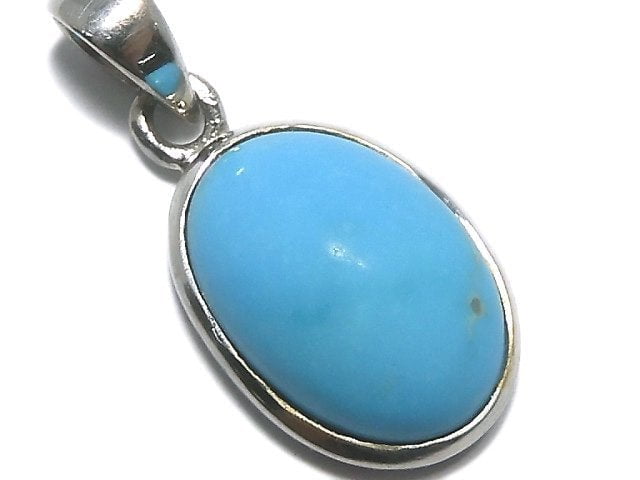 [Video][One of a kind] Kingman Turquoise AAA Pendant Silver925 NO.6