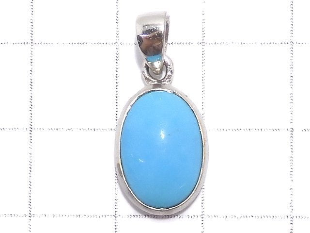 [Video][One of a kind] Kingman Turquoise AAA Pendant Silver925 NO.7