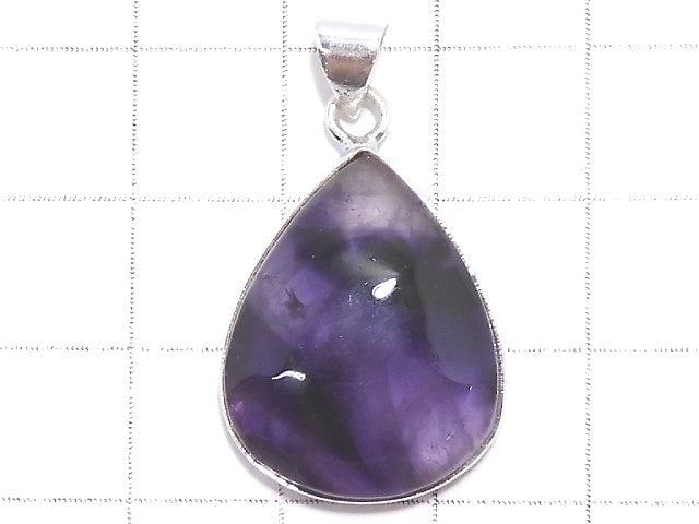 [Video][One of a kind] Trapiche Amethyst Pendant Silver925 NO.44