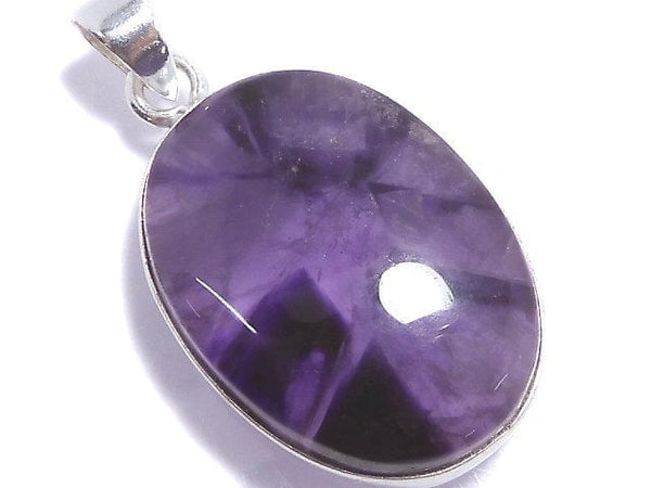 [Video][One of a kind] Trapiche Amethyst Pendant Silver925 NO.46