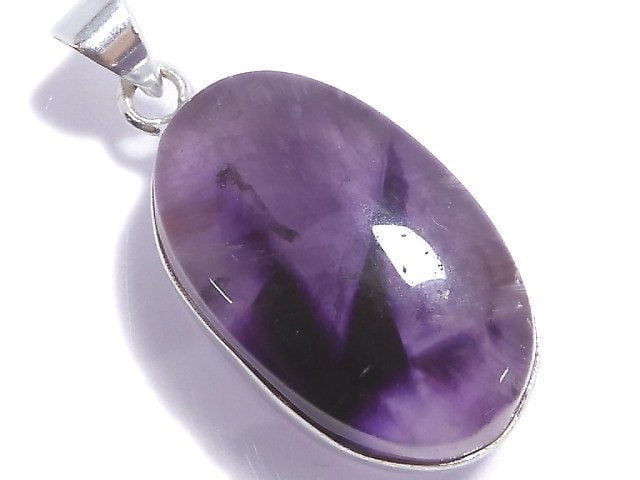 [Video][One of a kind] Trapiche Amethyst Pendant Silver925 NO.47