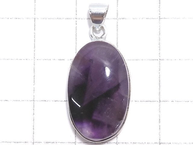 [Video][One of a kind] Trapiche Amethyst Pendant Silver925 NO.47