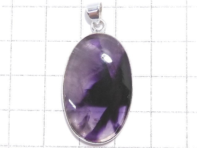 [Video][One of a kind] Trapiche Amethyst Pendant Silver925 NO.50