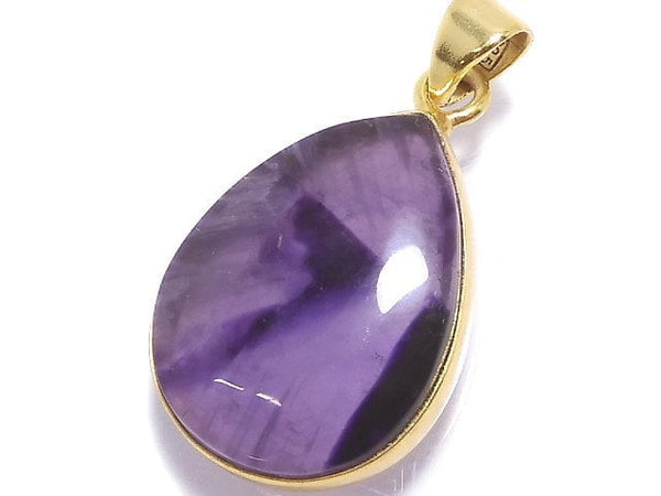 [Video][One of a kind] Trapiche Amethyst Pendant 18KGP NO.51