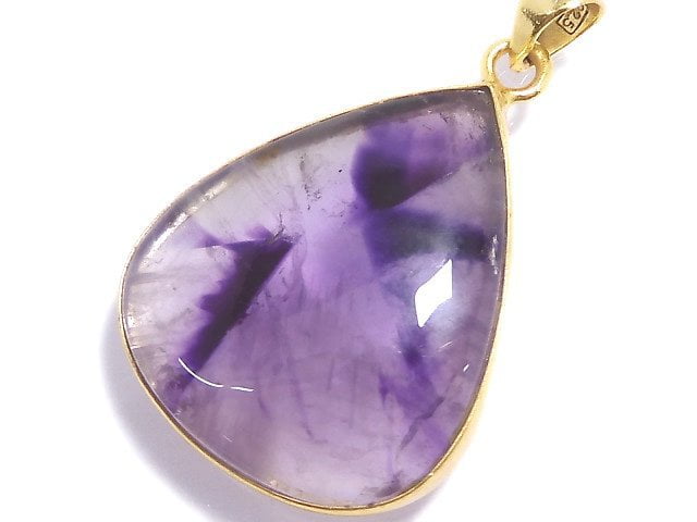 [Video][One of a kind] Trapiche Amethyst Pendant 18KGP NO.58