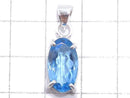 [Video][One of a kind] High Quality Swiss Blue Topaz AAA Pendant Silver925 NO.47