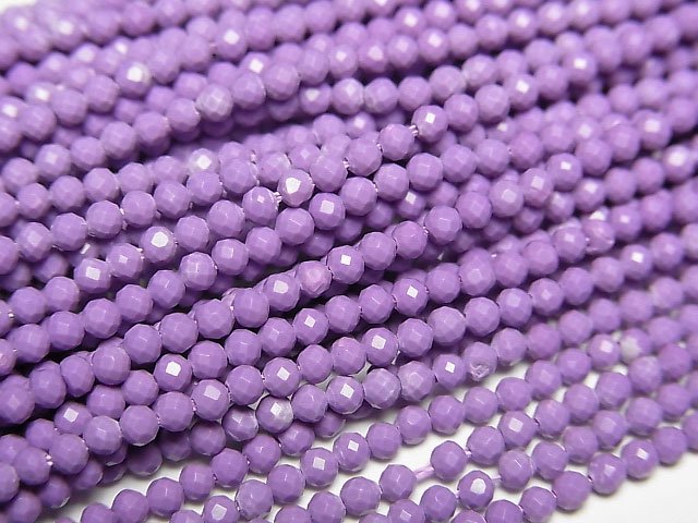 [Video]High Quality! Phosphosiderite AA++ Faceted Round 2mm 1strand beads (aprx.15inch/37cm)