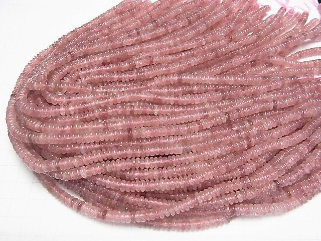 [Video] Pink Epidote AA++ Rondelle 6x6x2mm 1strand beads (aprx.15inch/37cm)