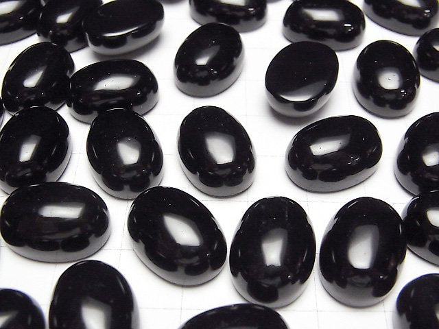 [Video]Morion Crystal Quartz AAA- Oval Cabochon 18x13mm 2pcs