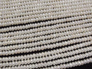 [Video] Fresh Water Pearl AAA White Rondelle 3.5x3.5x2mm half or 1strand beads (aprx.15inch/37cm)