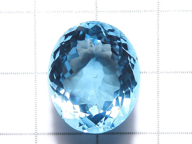 [Video][One of a kind] High Quality Swiss Blue Topaz AAA Loose stone Faceted 1pc NO.101