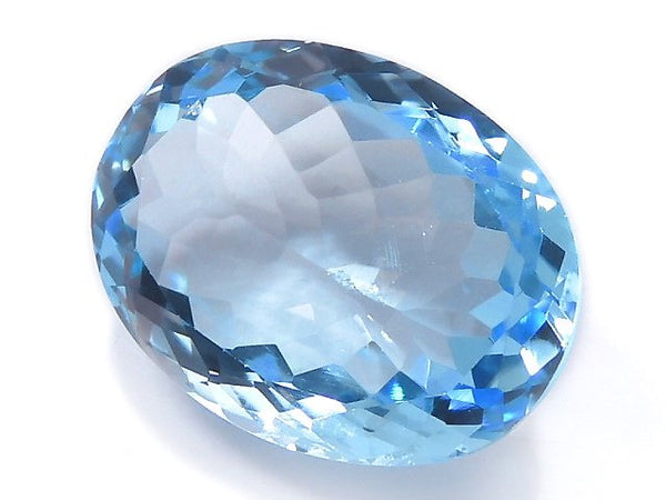 [Video][One of a kind] High Quality Swiss Blue Topaz AAA Loose stone Faceted 1pc NO.106