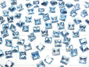 [Video]High Quality Swiss Blue Topaz AAA Loose stone Princess cut 4x4mm 5pcs