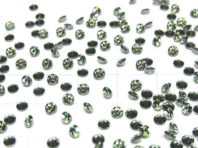 [Video] Moissanite AAA Loose stone Round Faceted 3x3mm [Green] 5pcs