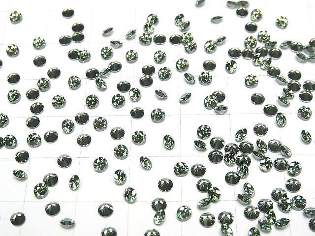 [Video] Moissanite AAA Loose stone Round Faceted 3x3mm [Green] 5pcs