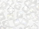 [Video] Rainbow Moonstone AA++ Flower Motif Cabochon 8x8mm 4pcs