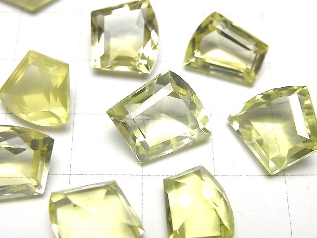 [Video]High Quality Lemon Quartz AAA- Loose stone Fancy Shape Faceted 4pcs