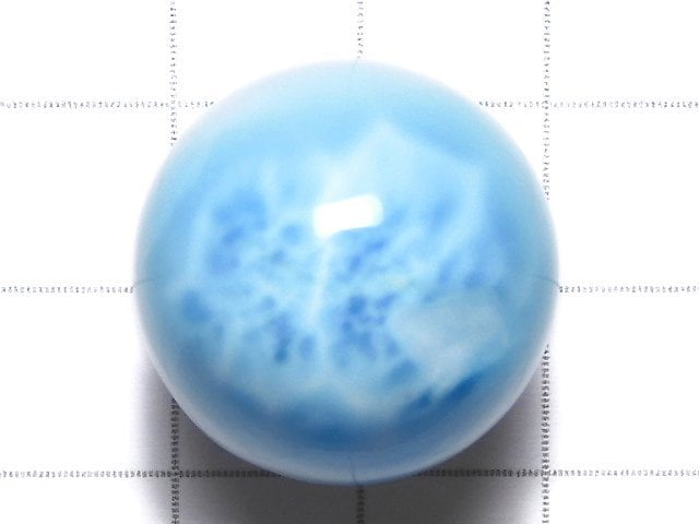 [Video][One of a kind] Larimar Pectolite AAA- Sphere, Round 21mm 1pc NO.2