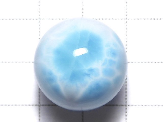 [Video][One of a kind] Larimar Pectolite AAA- Sphere, Round 20mm 1pc NO.4