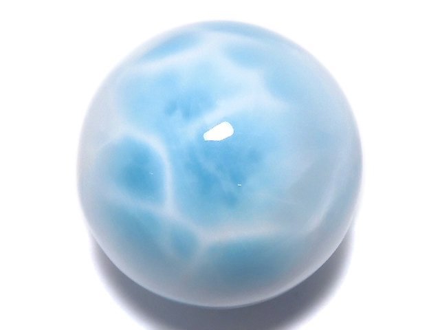 [Video][One of a kind] Larimar Pectolite AAA- Sphere, Round 21mm 1pc NO.5