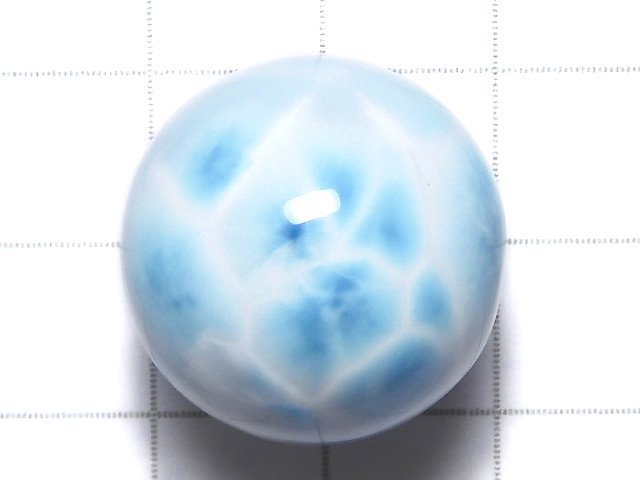 [Video][One of a kind] Larimar Pectolite AAA- Sphere, Round 21mm 1pc NO.5