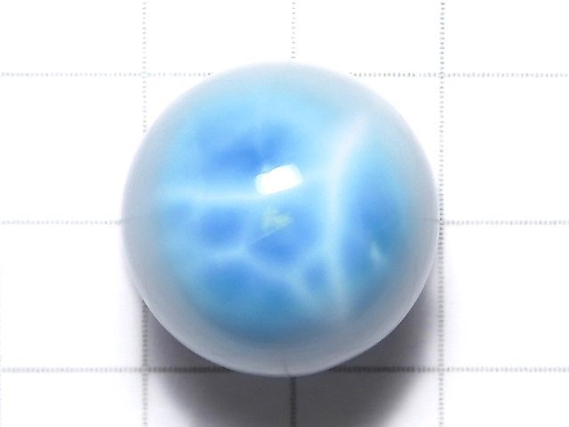 [Video][One of a kind] Larimar Pectolite AAA- Sphere, Round 20mm 1pc NO.6